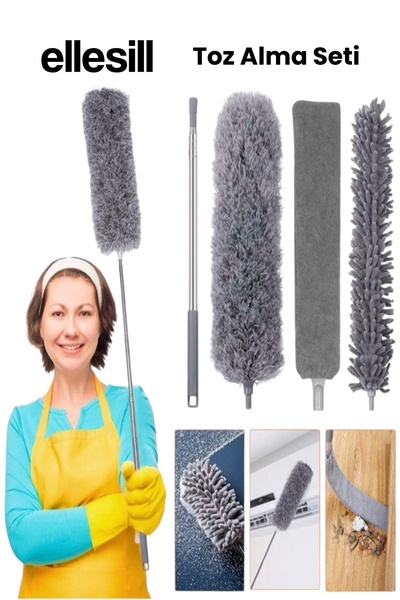 Ellesill Çok Amaçlı Anti-Statik Bükülebilen Ayarlanabilir Saplı Toz Alma Seti