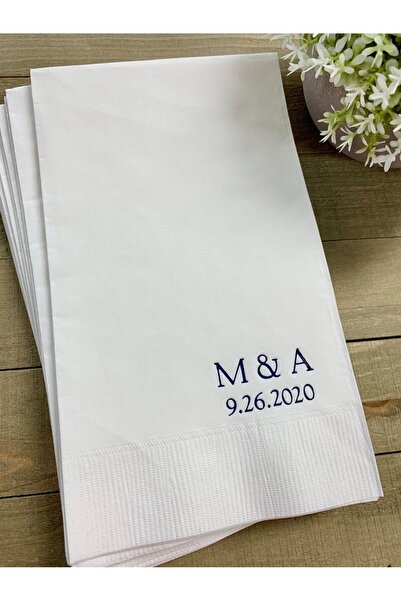 lafazan İsminize Özel Söz, Nişan Ve Düğünleriniz Için Baskılı Misafir Peçetes...