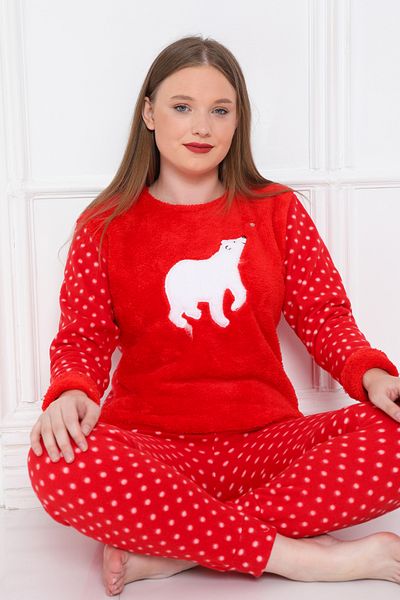FAMES PİJAMA WINTER FLEECE PAJAMAS SET