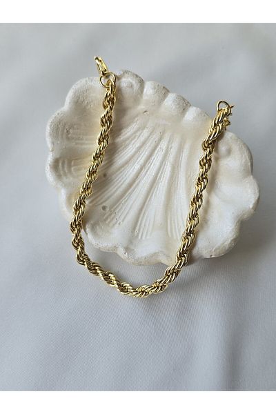 ULYOS PONIS Gold Twist Chain Bracelet