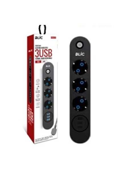 Genel Markalar Rose Teknoloji Ftr-01 3 Usb/ 3 Priz Girişli Termal Akım Koruma...