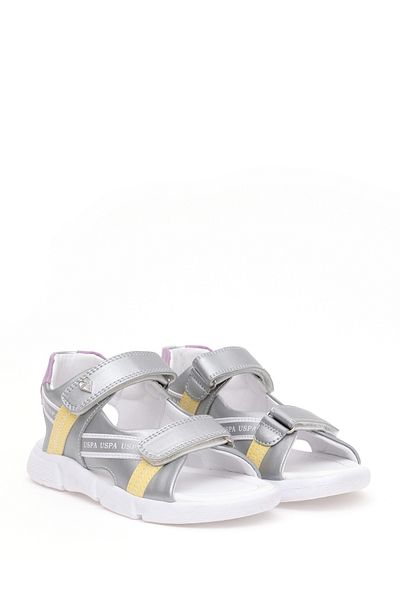 U.S. Polo Assn. Gray Girl's Sandals - 50286838 -Vr107 Model