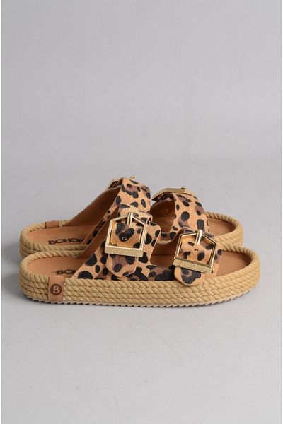 Bohonomad Papuci Sydney pentru femei Leopard