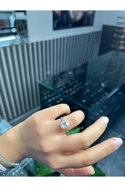 925Silver 925 ayar gümüş baget yüzük