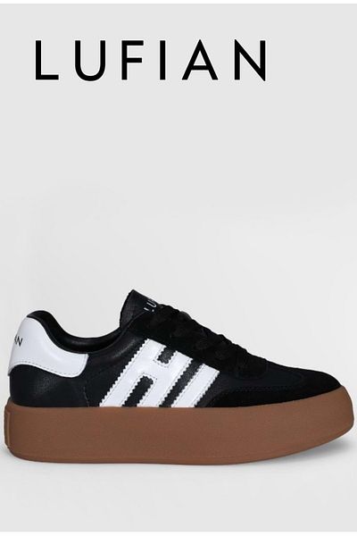 Kocamanlar Ayakkabı Lufian 121230005   - Mira Unisex Black Sneaker