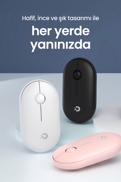 Daxi MX300 Mobile Pro Sessiz Kablosuz Mouse Bluetooth ve 2.4GHz Wireless Bağlantı