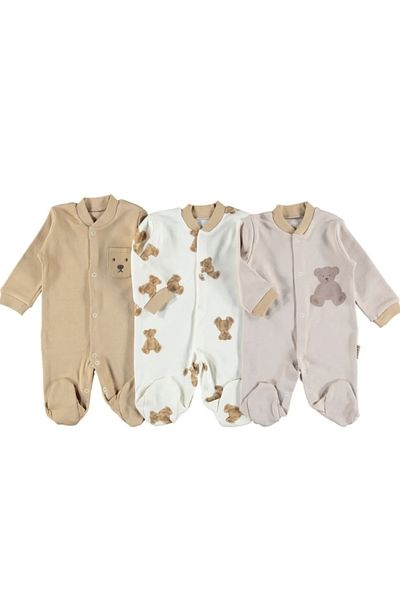 Necix's Clothed Bear Single Size Triple Jumpsuit
