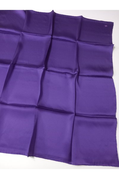 Armine Purple Solid Color Sura Silk Scarf E22Ya0010D01-81-Kvs0383