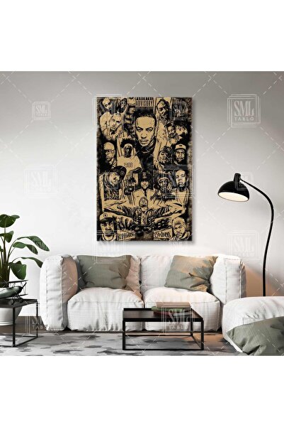 SML TABLO Efsane Rapçiler Hip Hop Ustalar Dre 2pac Eminem Biggie Snoop Dogg M...