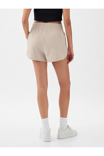 GAP Kadın Bej GapFit High Rise Running Şort