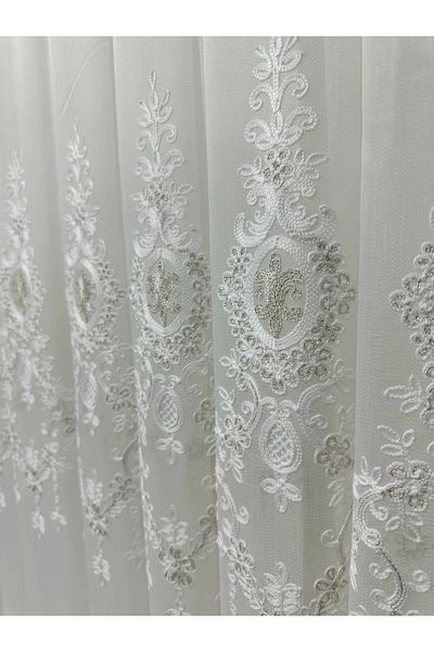 NİVEMESHOME Nivemeshome Deren 2846 1/3 Tight Pleated Tulle Curtain Apm