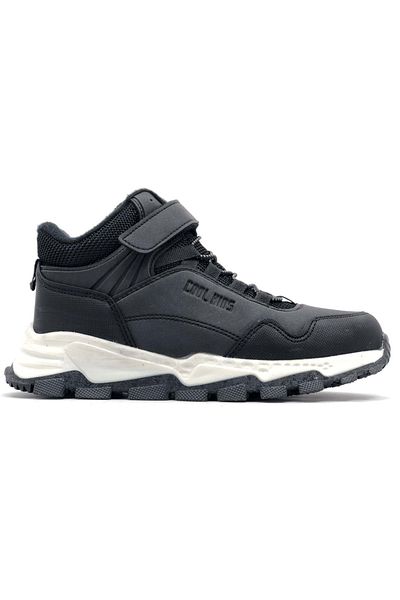 KCMN Cool Doruk Rubber Sole Αντιολισθητικές Ορθοπεδικές Παιδικές Μπότες Μαύρες