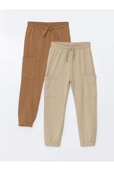 LC Waikiki LW Basic Σετ 2 τμχ Φούτερ Jogger με ελαστική μέση για αγοράκι