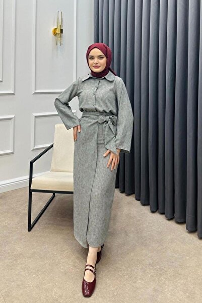 Şulemoda Giyim طقم بدلة رمادي