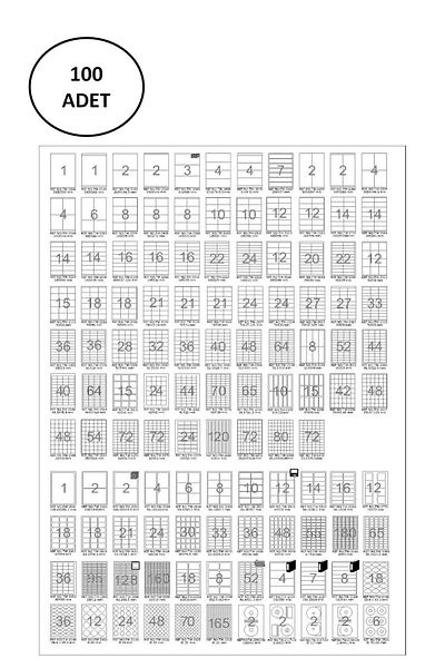 Tanex TW-2069 Laser Tag 210X29 Mm 100 Pieces