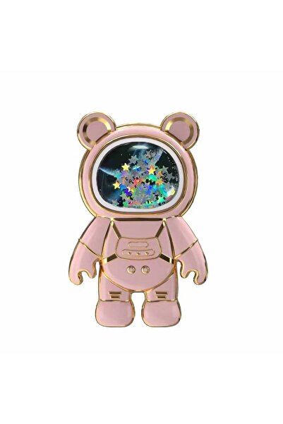AKSEFİZZ Akışkan Sıvılı Simli Yıldızlı Ayıcık Astronot