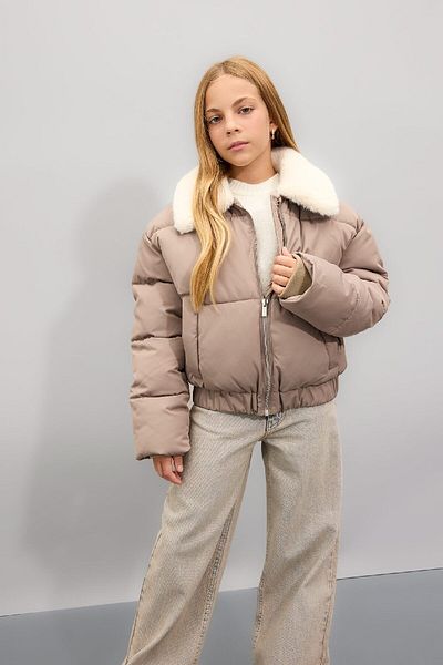 Lee cooper two zip bubble jacket junior girls store