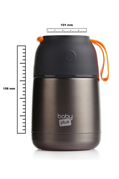 Baby Plus 450 ml Vacuum Double Sided Baby and Food Storage Thermos - Steel Flask