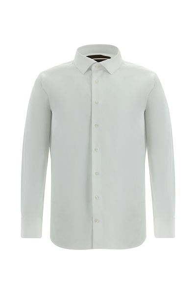 Kiğılı Cămașă clasică din bumbac satinat, cu mânecă lungă, slim fit