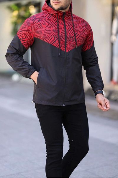 Tam12den Home Unisex Αδιάβροχο με κουκούλα - Μαύρο