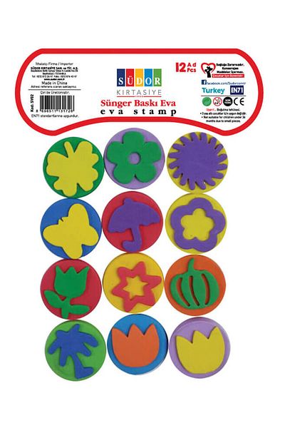 Ethab Ticaret Südor Eva Sponge Print 12 pcs
