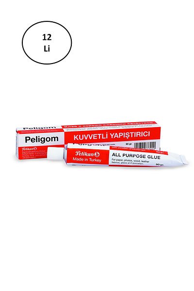 Ethab Ticaret Pelikan Peligom No:11 - 90GR Tube Adhesive, Pack of 12
