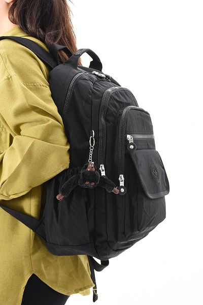 H&D COLLECTİON Αδιάβροχη υφασμάτινη σχολική τσάντα δημοτικού και γυμνασίου με δώρο μαϊμού 8803L