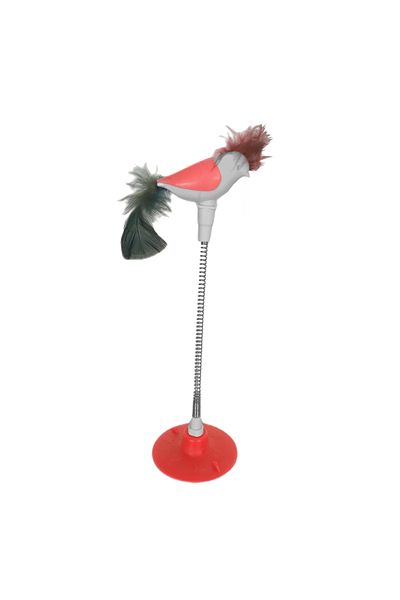 K&A Cat Toy with Suction Cup and Spring Bird 30 cm Tcu