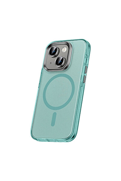 Ahlttiba iPhone 15 Plus için Uyumlu Kılıf M-safe Wireless Şarj Özellikli Lens...
