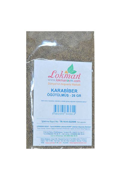 robotrend Black Pepper Natural Ground Pure 26 Gr Package