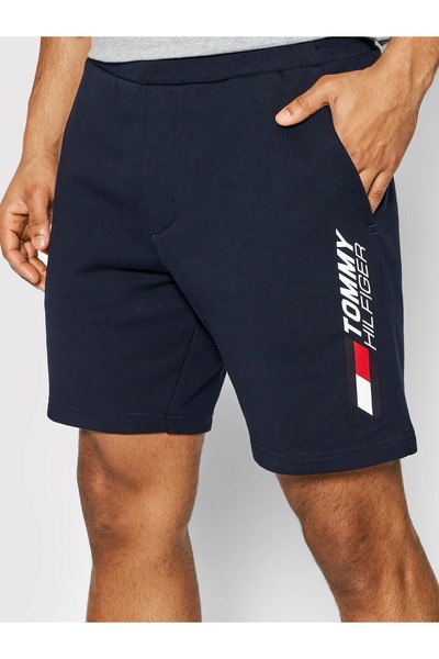 Tommy Hilfiger pamuklu regular baskılı erkek şort