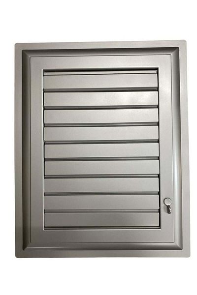 CEKAVE Plastic Grille 35X55 Silver Bathroom Wc Ventilation