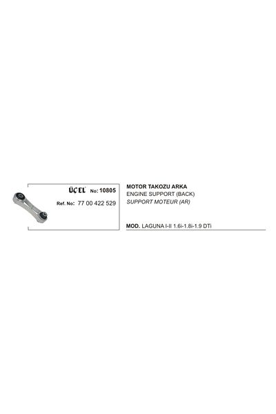 Üçel Engine Mounting Rear 10805 Laguna-I-Ii 7700422529 7700422529 Gold