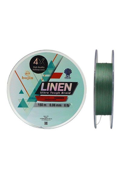 Discovery Dft Bojin 4x Πράσινη Σχοινί 150 Mt 0,06mm
