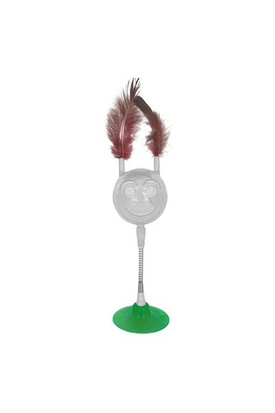 colezium Gülenyüz Hacı Yatmaz Cat Toy with Prize Bowl and Suction Cup 6 X 30 cm Green