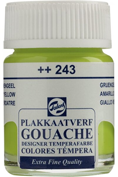 Talens Gouache Jar 16ml Guaj Boya Greenish Yellow / 243