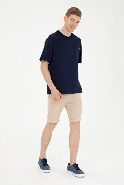 U.S. Polo Assn. Ανδρικό μπλουζάκι Comfort Fit Crew Neck Navy Blue 50287062-VR033