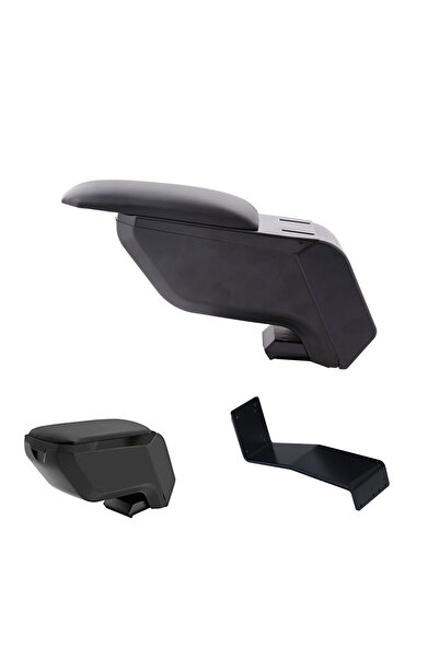 3 Tıkla Renault Express Iı 2022 Delmesiz Çelik Ayaklı Siyah Kolçak Kol Dayama