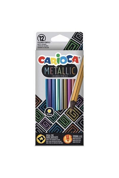 CARIOCA 12 Colors Metallic Dry Paint 43164