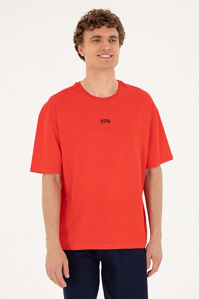 U.S. Polo Assn. Men's Comfort Fit Crew Neck Red T-Shirt 50287083 -Vr030