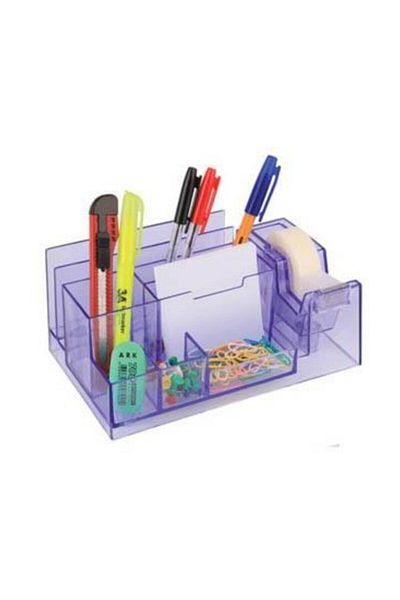 Ark 3a 1444 Διαφανής θήκη για στυλό Tape Cutter Desk Set M.o