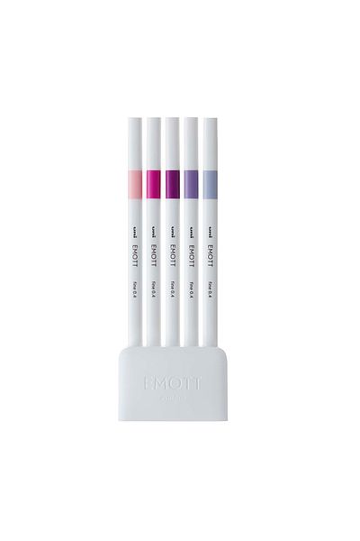 Uni Posca Uni-ball Emott 0.4 Fine Acrylic Tip Pen Set of 5 Pem-sy/5c No:7