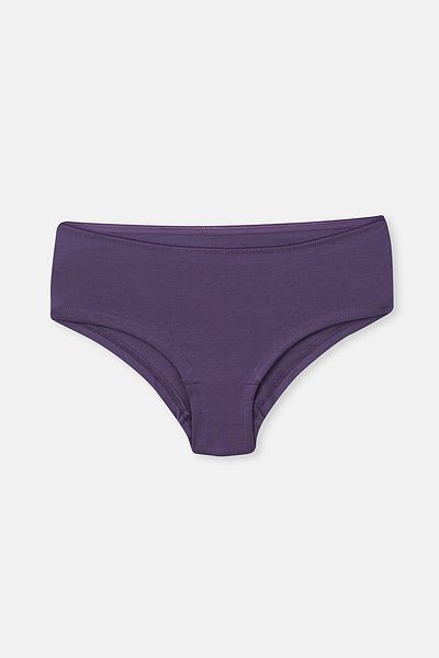 Dagi Grau-Mint-Lila 3-teiliges, schlichtes Hipster-Höschen für Damen