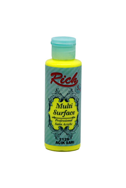 Rich Rıch Multi Akrilik Boya 2128 Açık Sarı 120 Cc