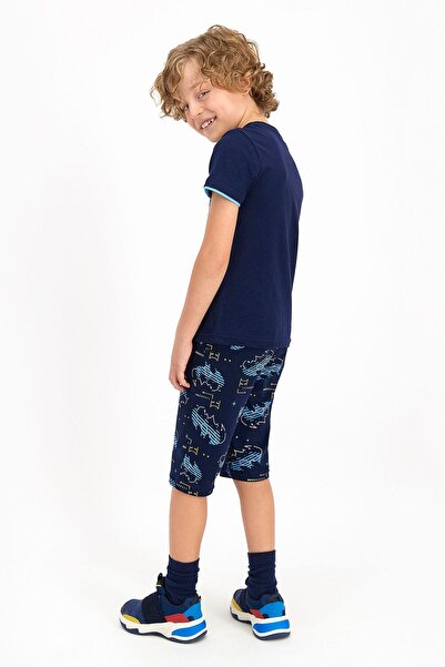 Batman Licensed Navy Blue Boy's Capri Suit