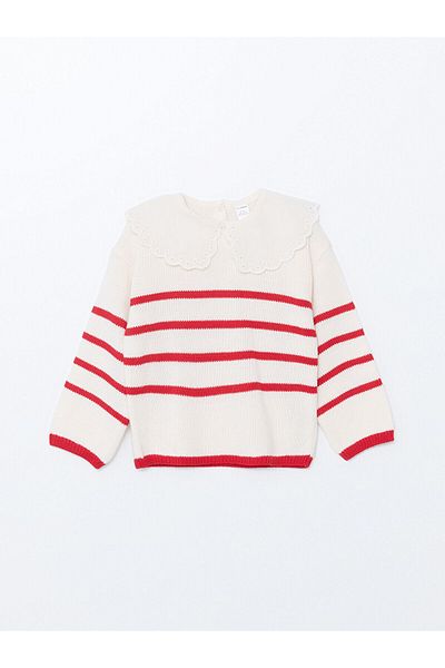 LC Waikiki Lw - Striped Girl's Knitwear Sweater