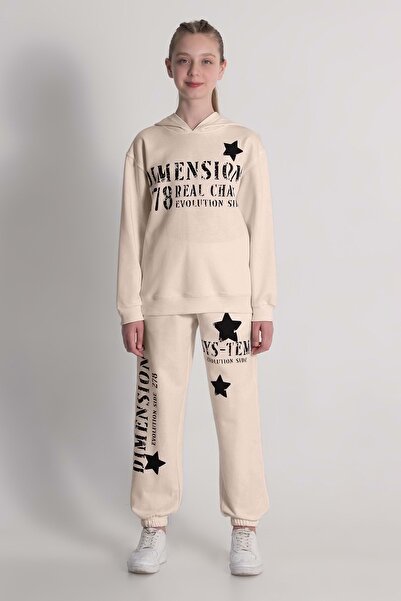 Waka Waka Σετ φόρμας για κορίτσια με στάμπα με κουκούλα και τσέπες