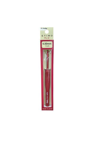 Tulip Etimo Red - 4,50 mm (ΚΟΚΚΙΝΟ) Κροσέ με λαβή σιλικόνης