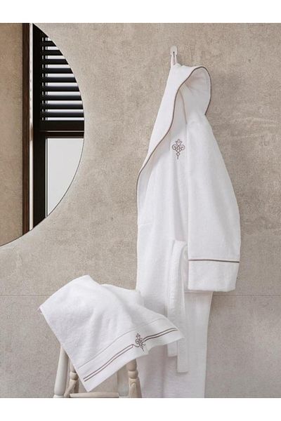 Angoravi Classic Bathrobe Set Güher M-L Women