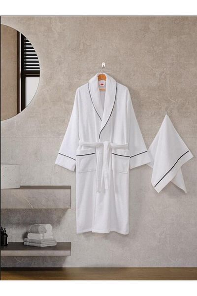 Angoravi Classic Bathrobe Set Mahur L-Xl Unisex